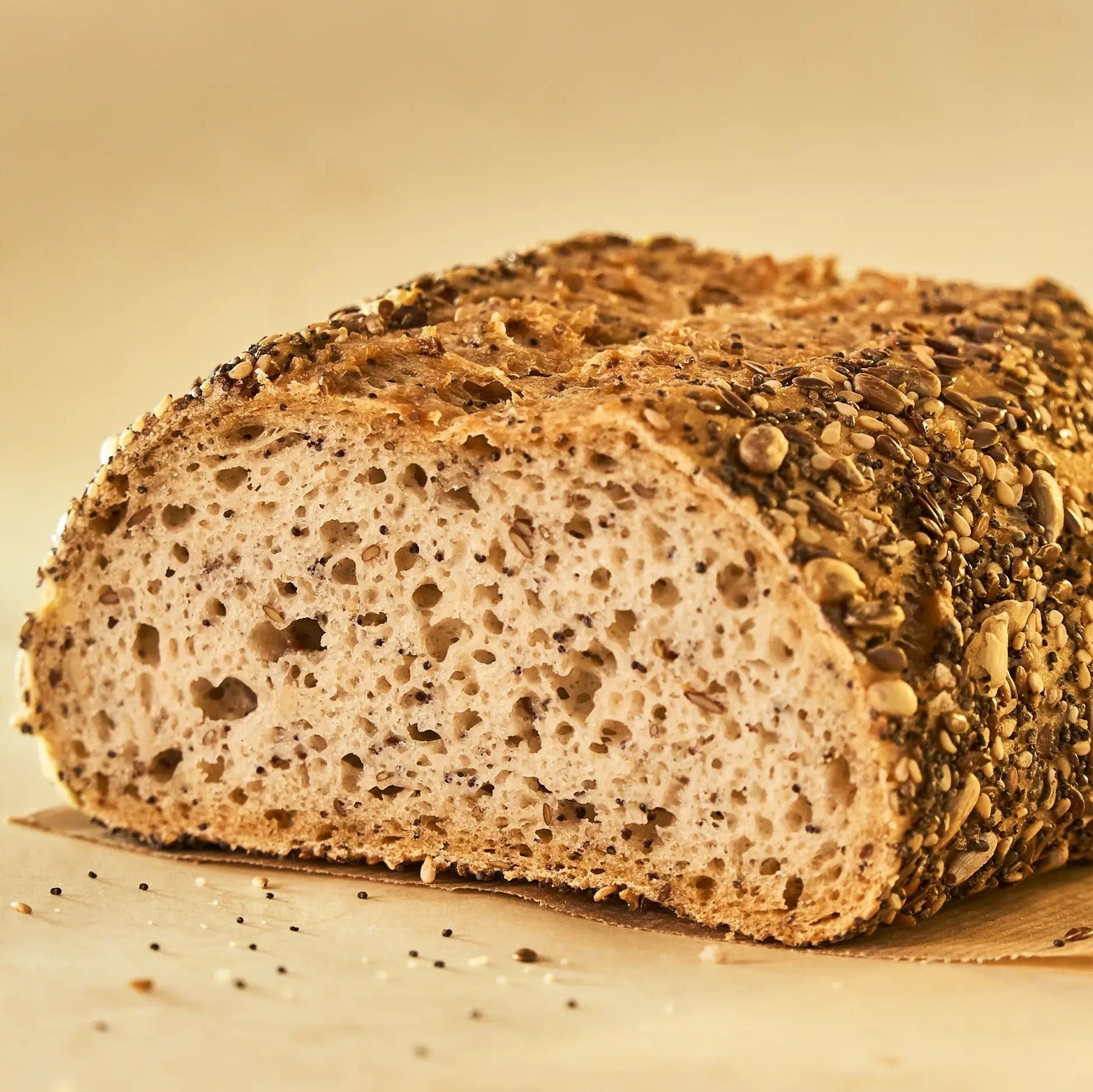 Pan sin gluten integral con semillas