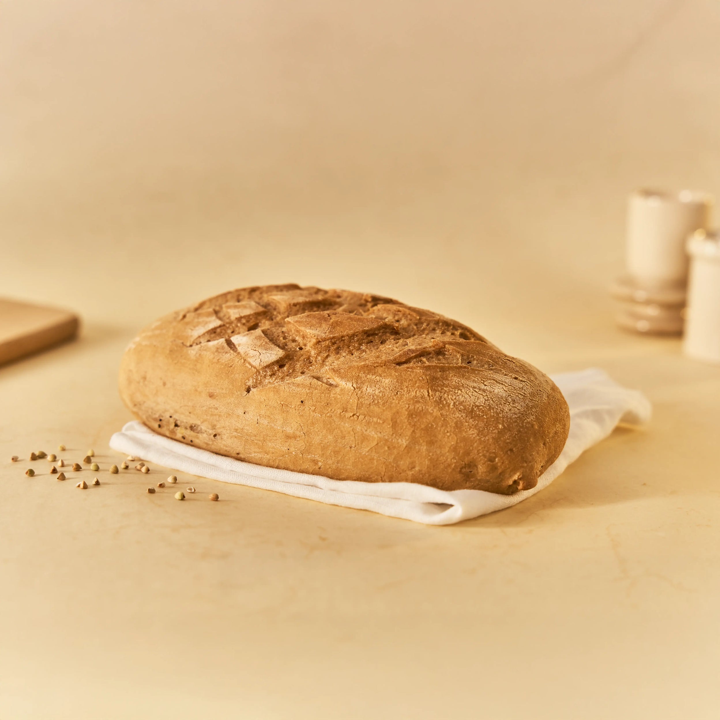 Sabroso pan feo sarraceno sin lactosa ni gluten