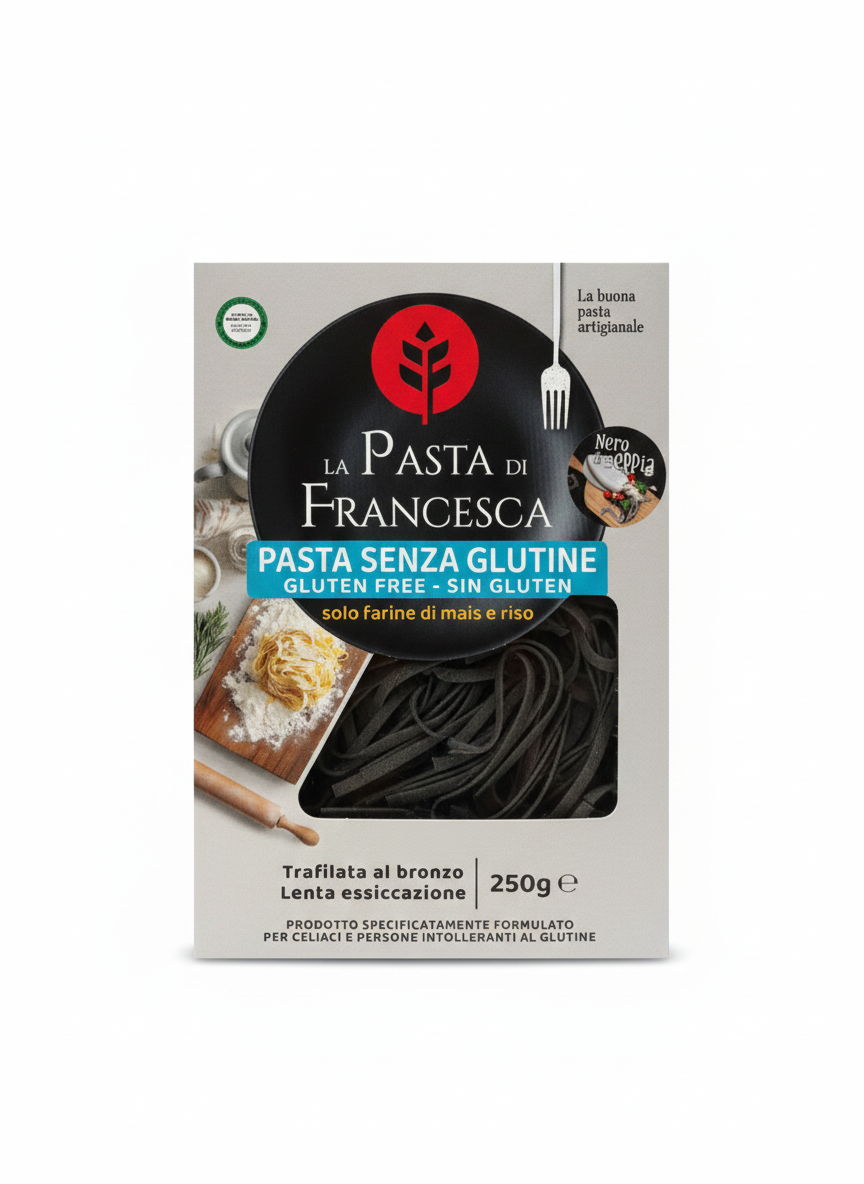fettuccine nero seppia sin gluten