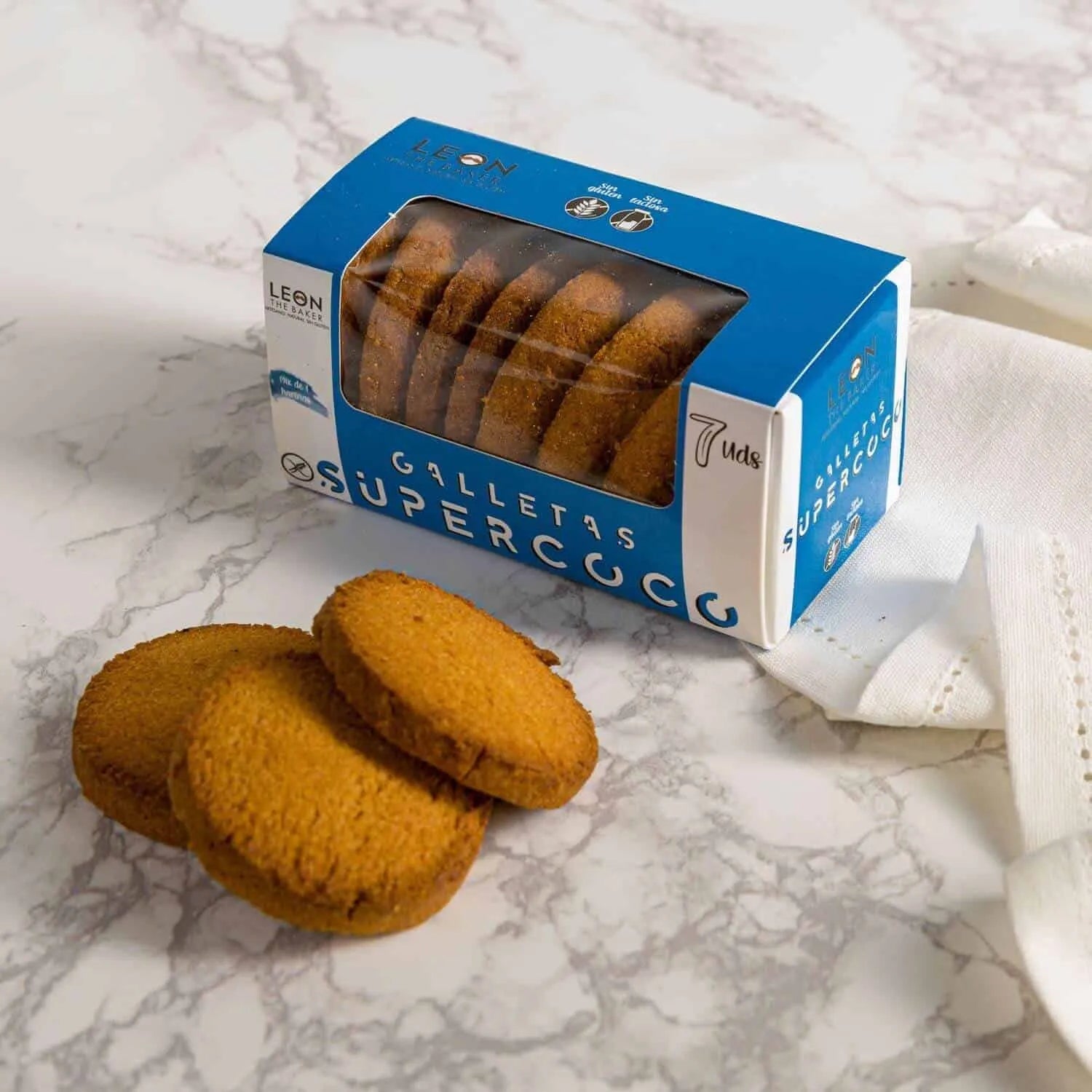 Cajas de galletas Super Coco